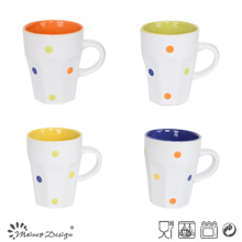 Belle tasse en céramique de 7oz avec des points